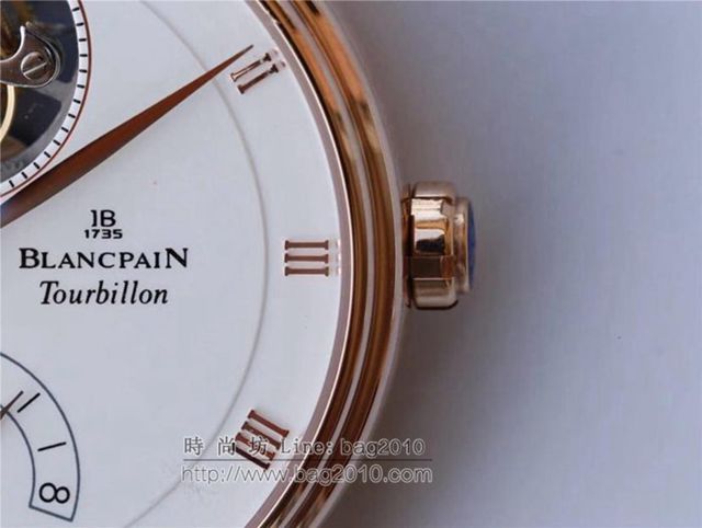 Blancpain手錶 寶珀升級版經典系列 鉑金表殼 6025真陀飛輪男士手錶腕表 寶珀高端男表  hds1103
